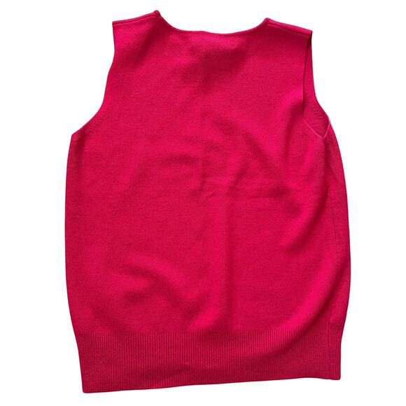 Ellen Tracy Linda Allard Sleeveless Vest Wool Silk Petite M - Picture 2 of 4